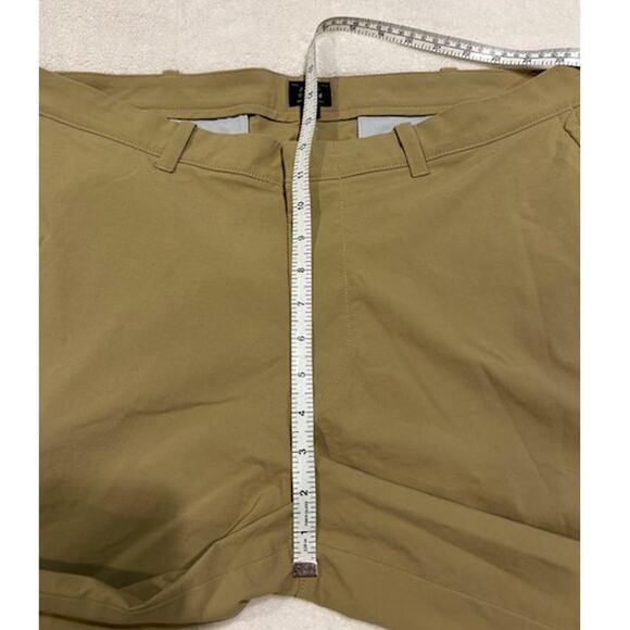 J. Crew Tan 9" Tech Shorts Stretch Performance Water Resistant Chino Golf Sz 38 - Picture 5 of 10